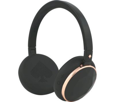 KATE SPADE New York Wireless Bluetooth Headphones - Rose Gold & Black Gem KATE SPADE New York Wireless Bluetooth Headphones - Rose Gold & Black Gem